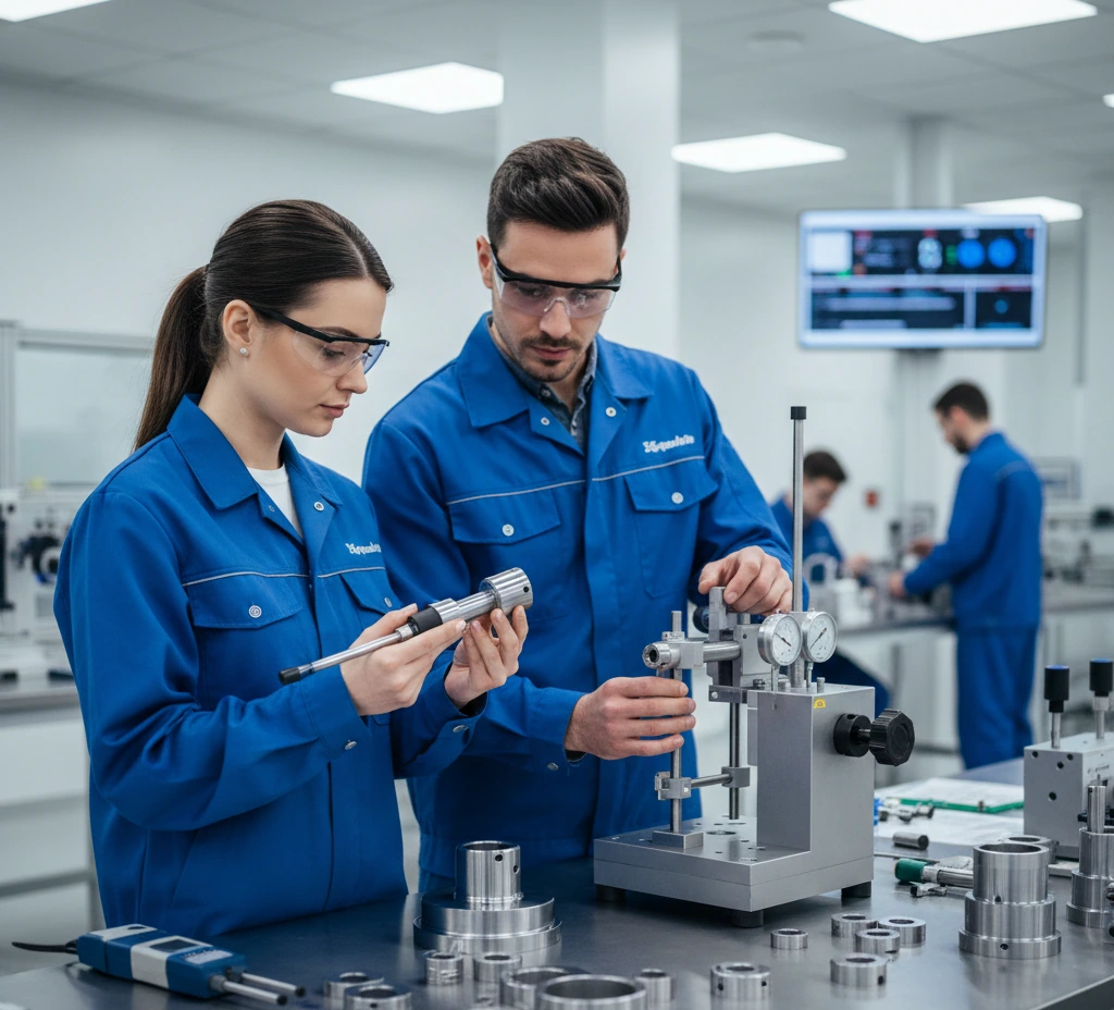 Inspection and go/no-go gauges with immediate pass or fail validation