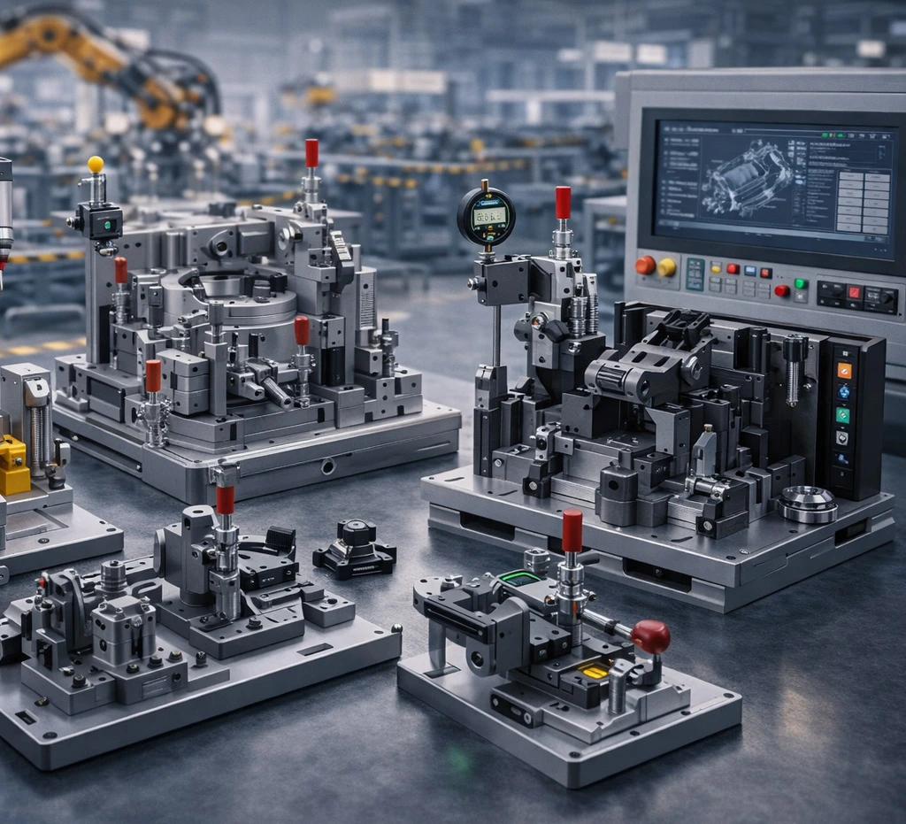 High-precision jigs, fixtures and checking gauges by Ledvore